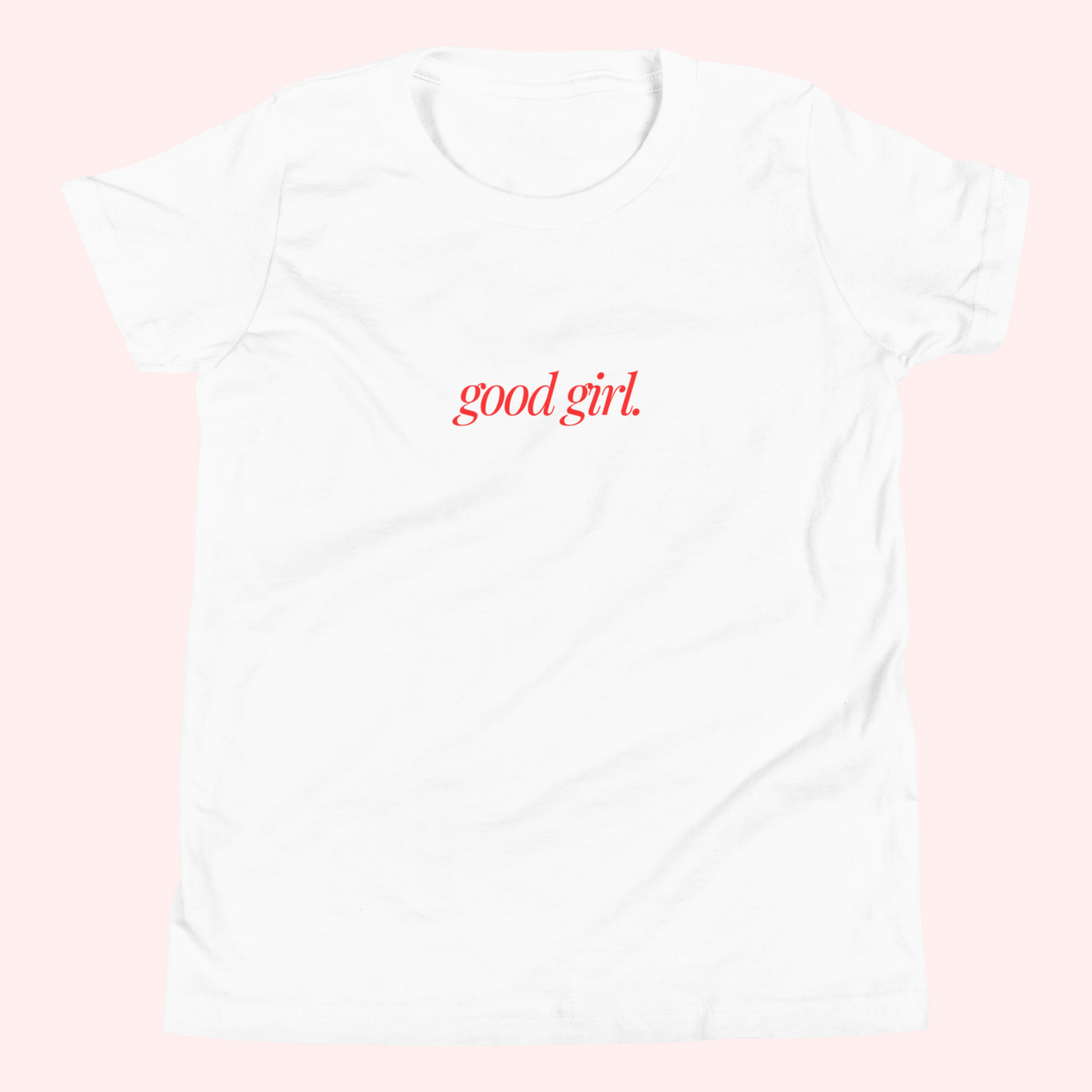Good Girl Baby Tee (Red Text)