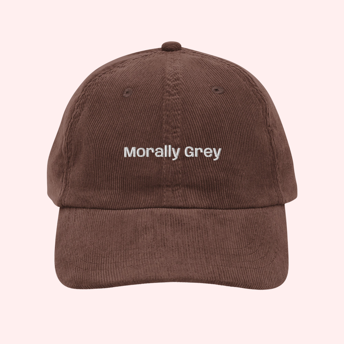 Morally Grey Corduroy Hat