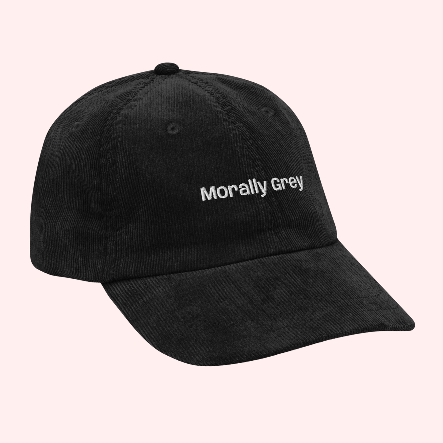 Morally Grey Corduroy Hat