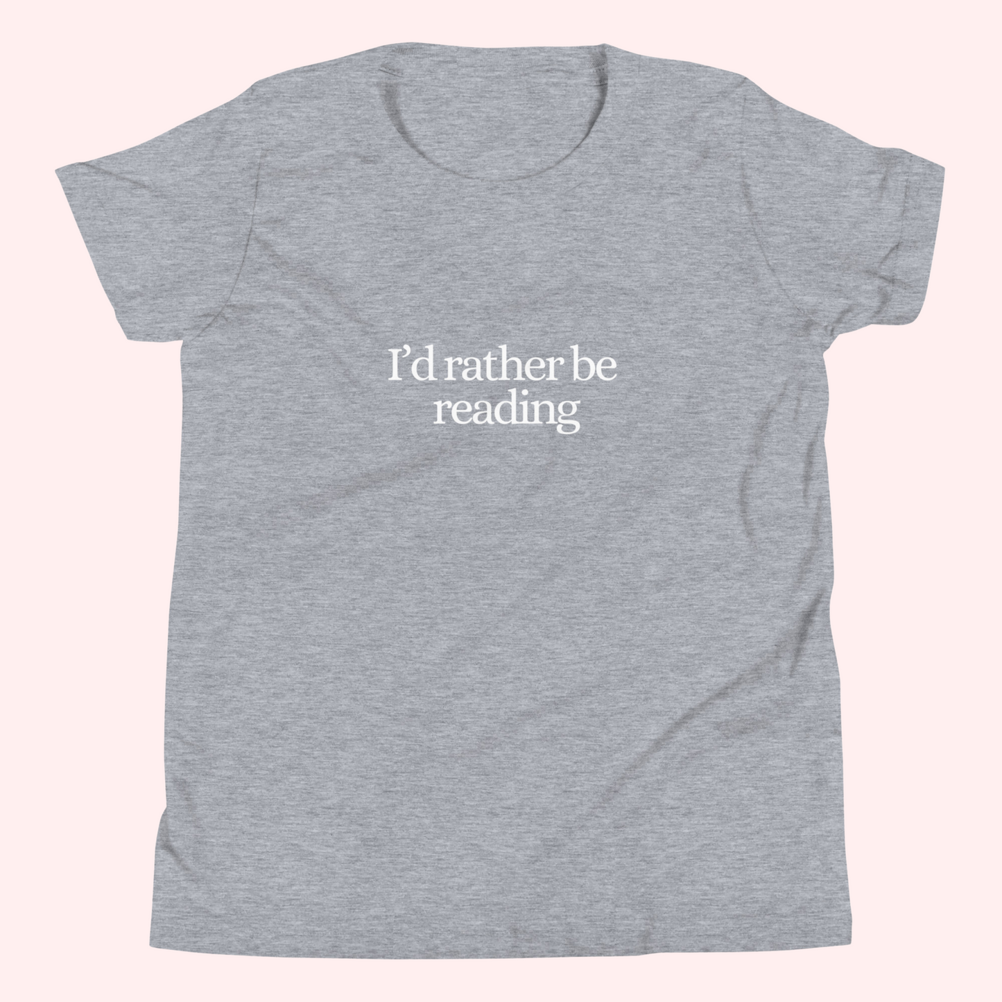 Rather Be Reading Baby Tee (White Text)