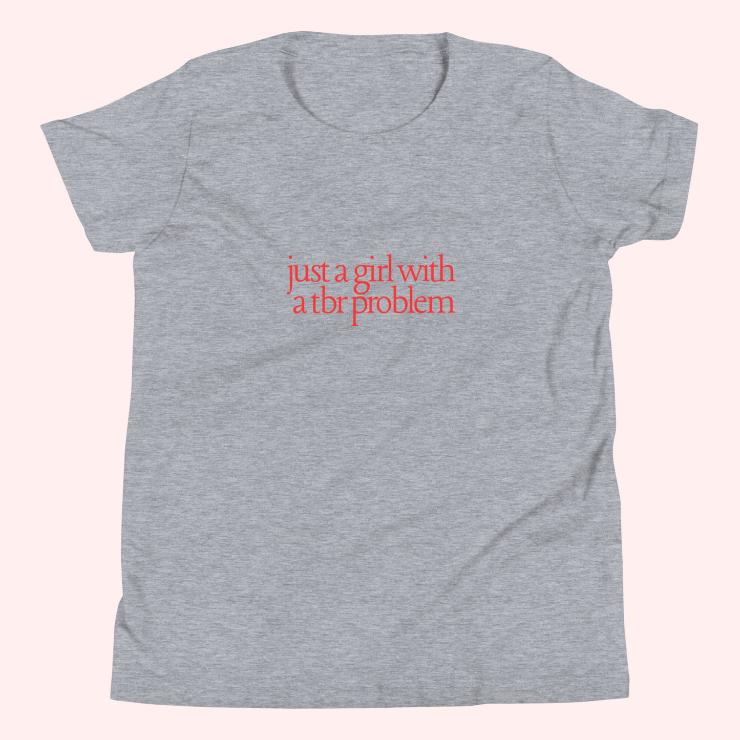TBR Problem Baby Tee (Red Text)