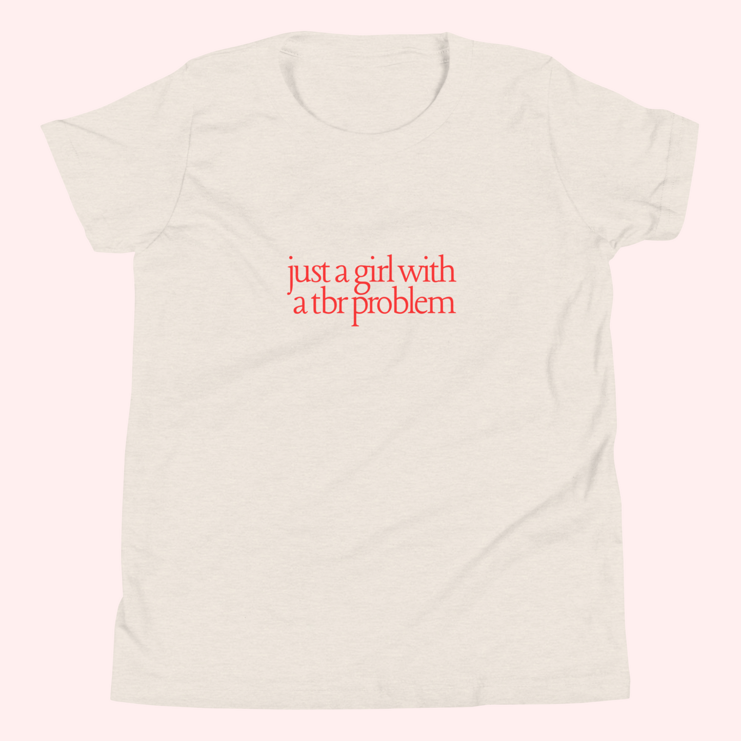 TBR Problem Baby Tee (Red Text)