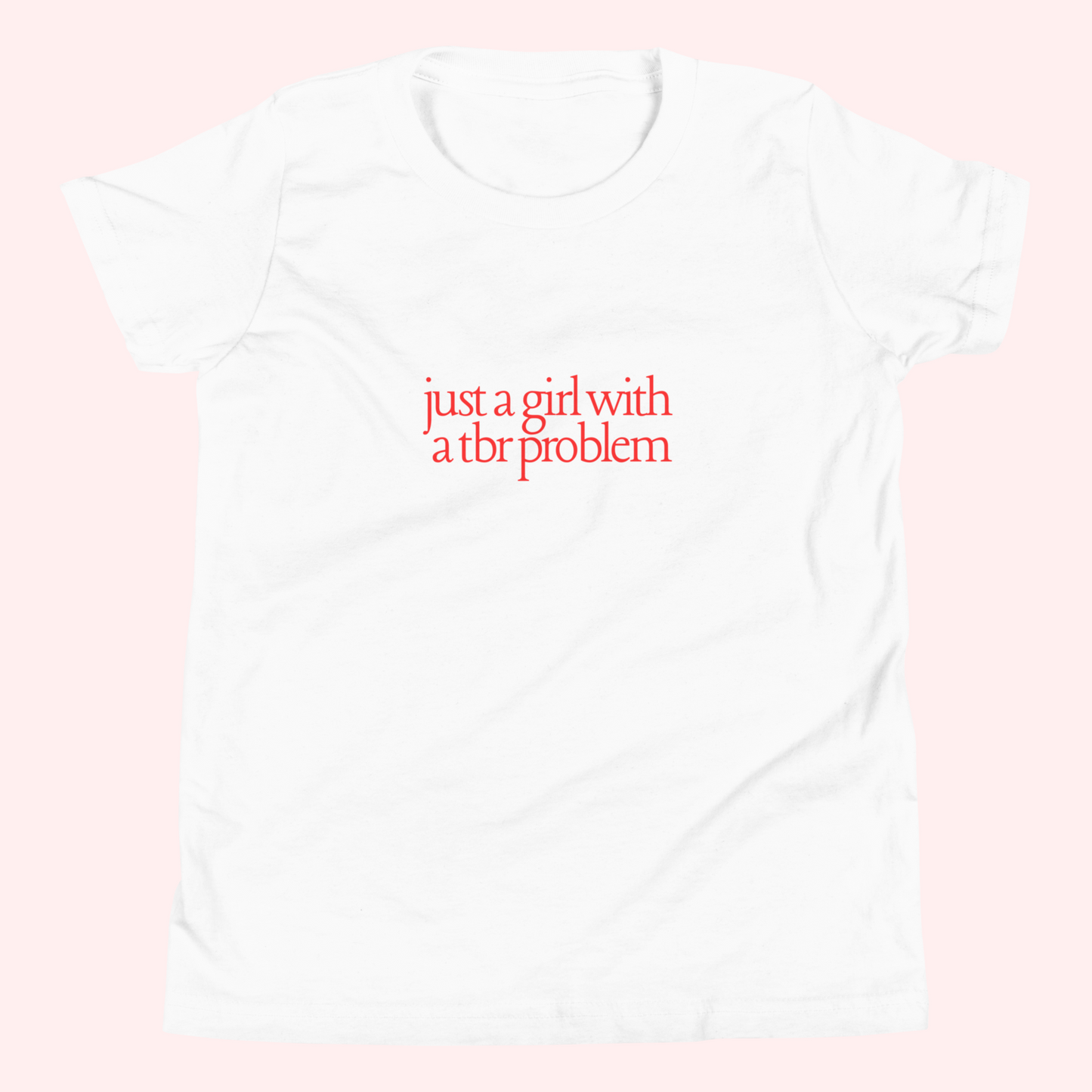 TBR Problem Baby Tee (Red Text)