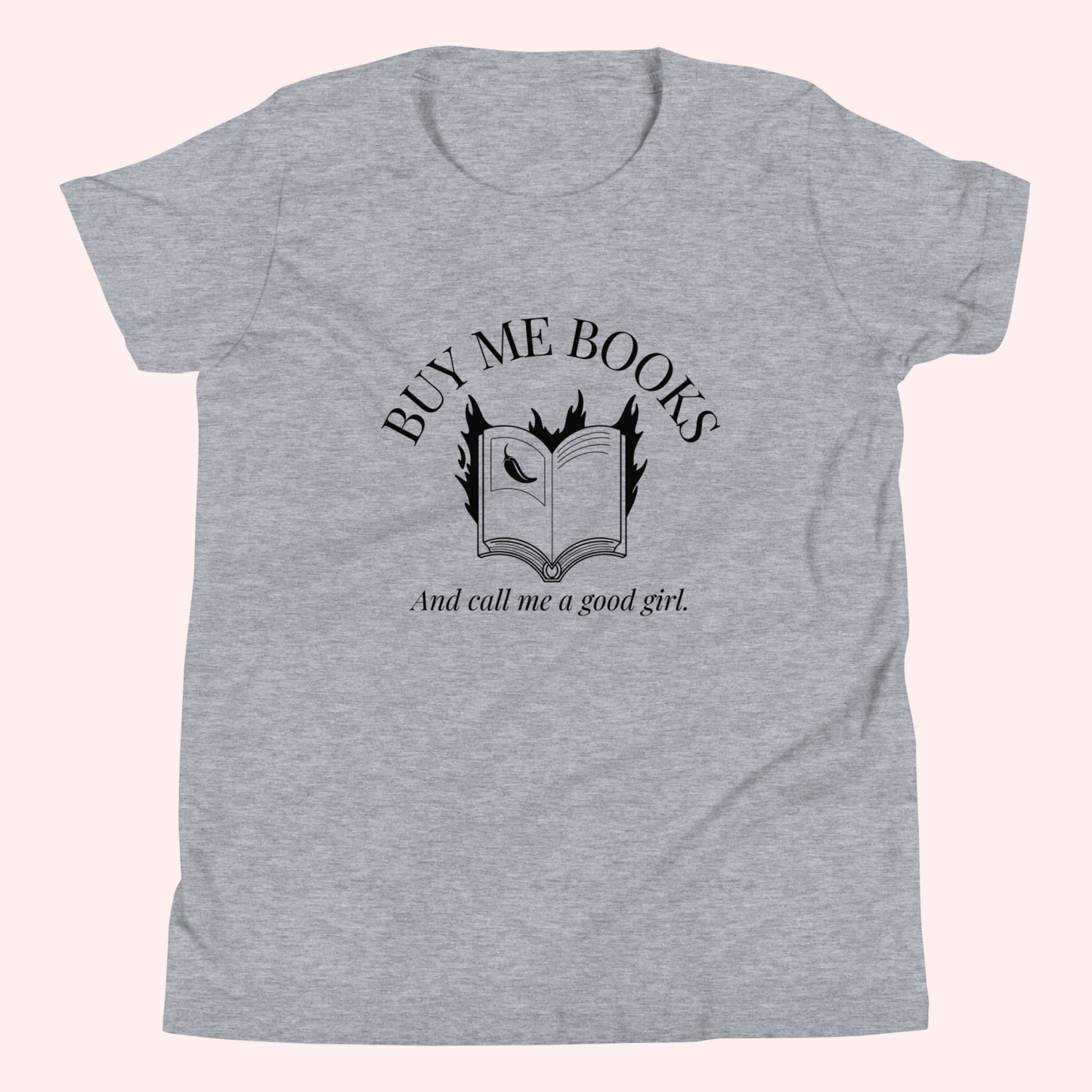 Buy Me Books Baby Tee (Black Text)