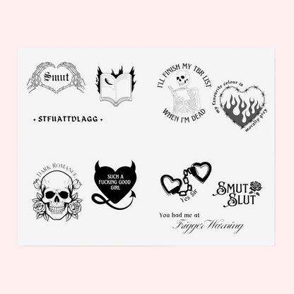 Dark Romance Sticker Sheet