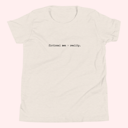 Fictional Men Baby Tee (Black Text)