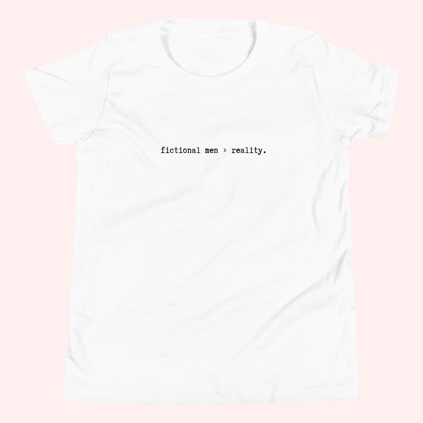 Fictional Men Baby Tee (Black Text)