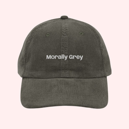 Morally Grey Corduroy Hat