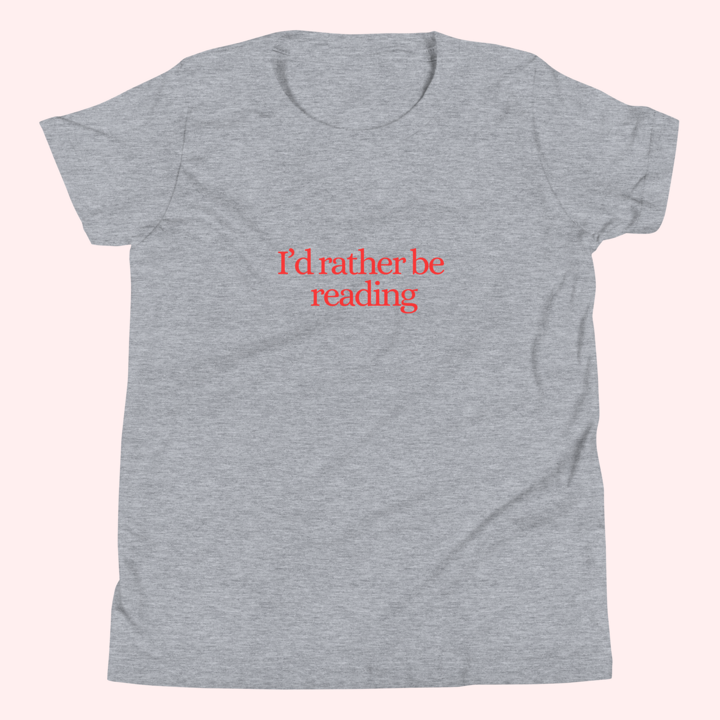 Rather Be Reading Baby Tee (Red Text)