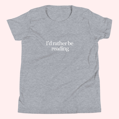 Rather Be Reading Baby Tee (White Text)