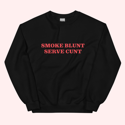 Smoke Blunt Printed Crewneck