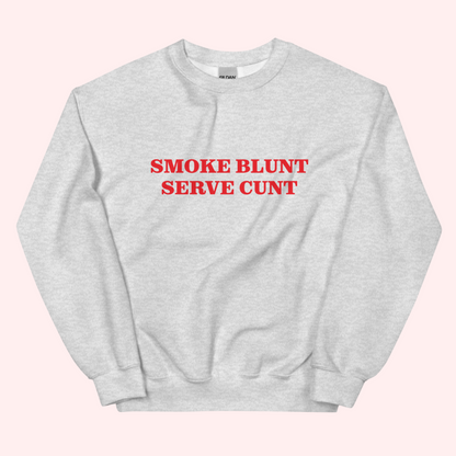 Smoke Blunt Printed Crewneck