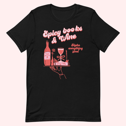 Spicy Books & Wine T-Shirt