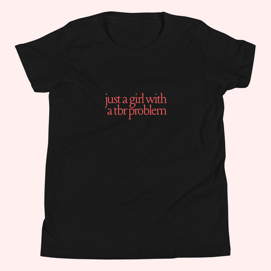 TBR Problem Baby Tee (Red Text)