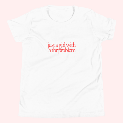 TBR Problem Baby Tee (Red Text)